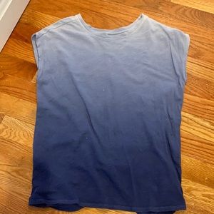 Blue ombré athleta girl top